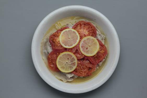 レンジで加熱後の様子