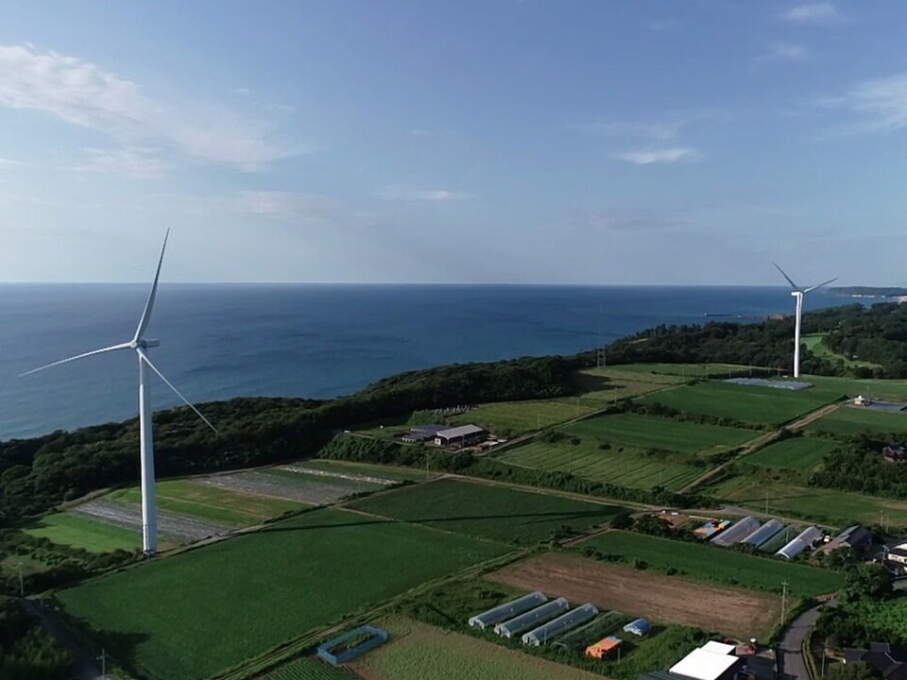 北陸地方の豊津の風景