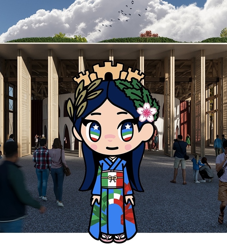 新品未開封 万博限定 イタリア館公式マスコット イタリアちゃん