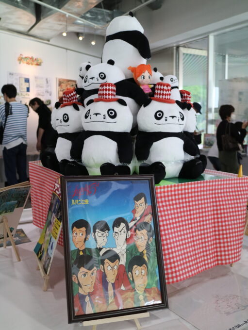大塚康生展の展示風景。パンダコパンダ。