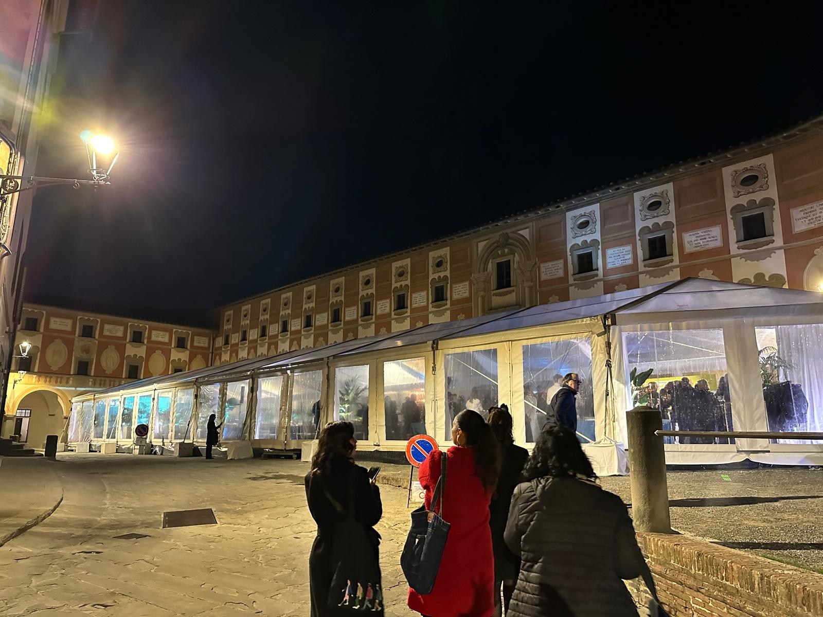 白トリュフ祭の会場の外観