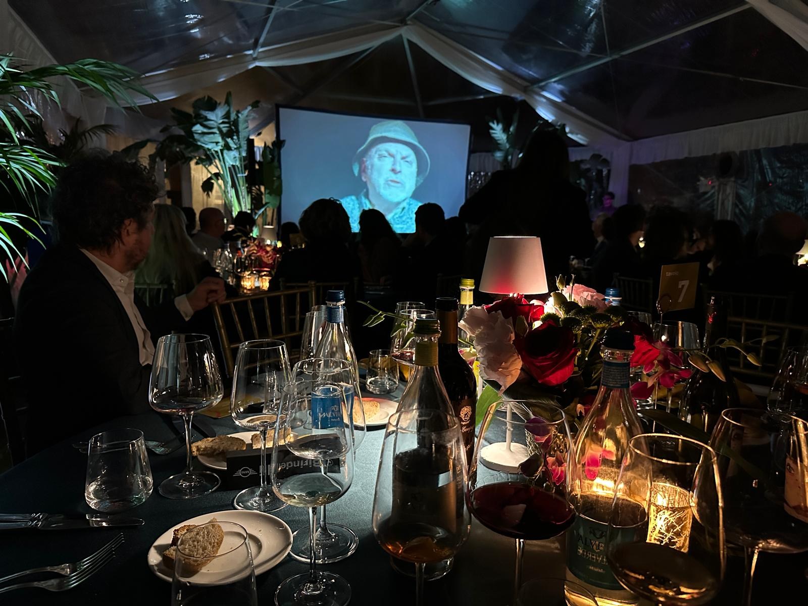 白トリュフ祭の豪華な会場