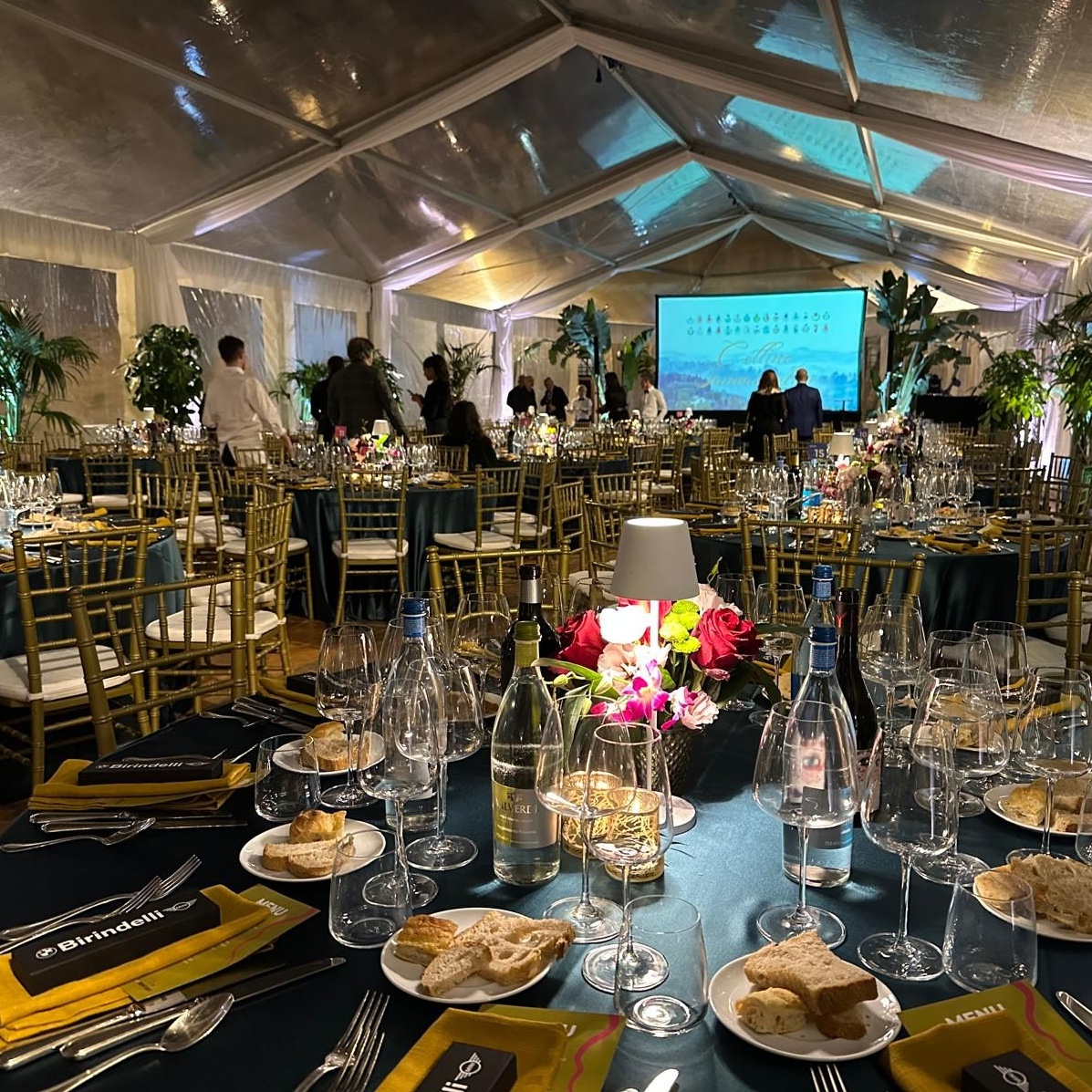 サン・ミニアート「白トリュフ祭」のディナー会場