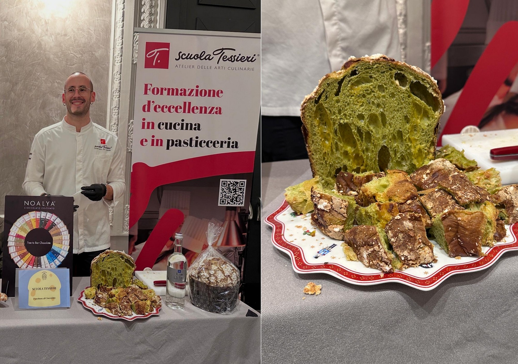 イタリアのシェフと抹茶のパネットーネ