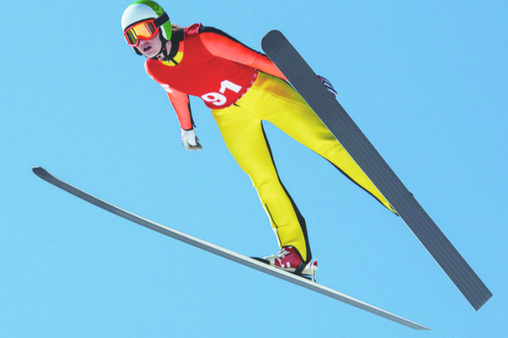 スキージャンプの選手