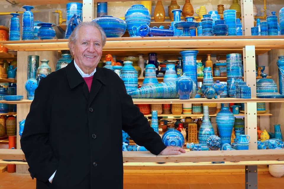 有名な陶器工房の現当主グイド・ビトッシさん