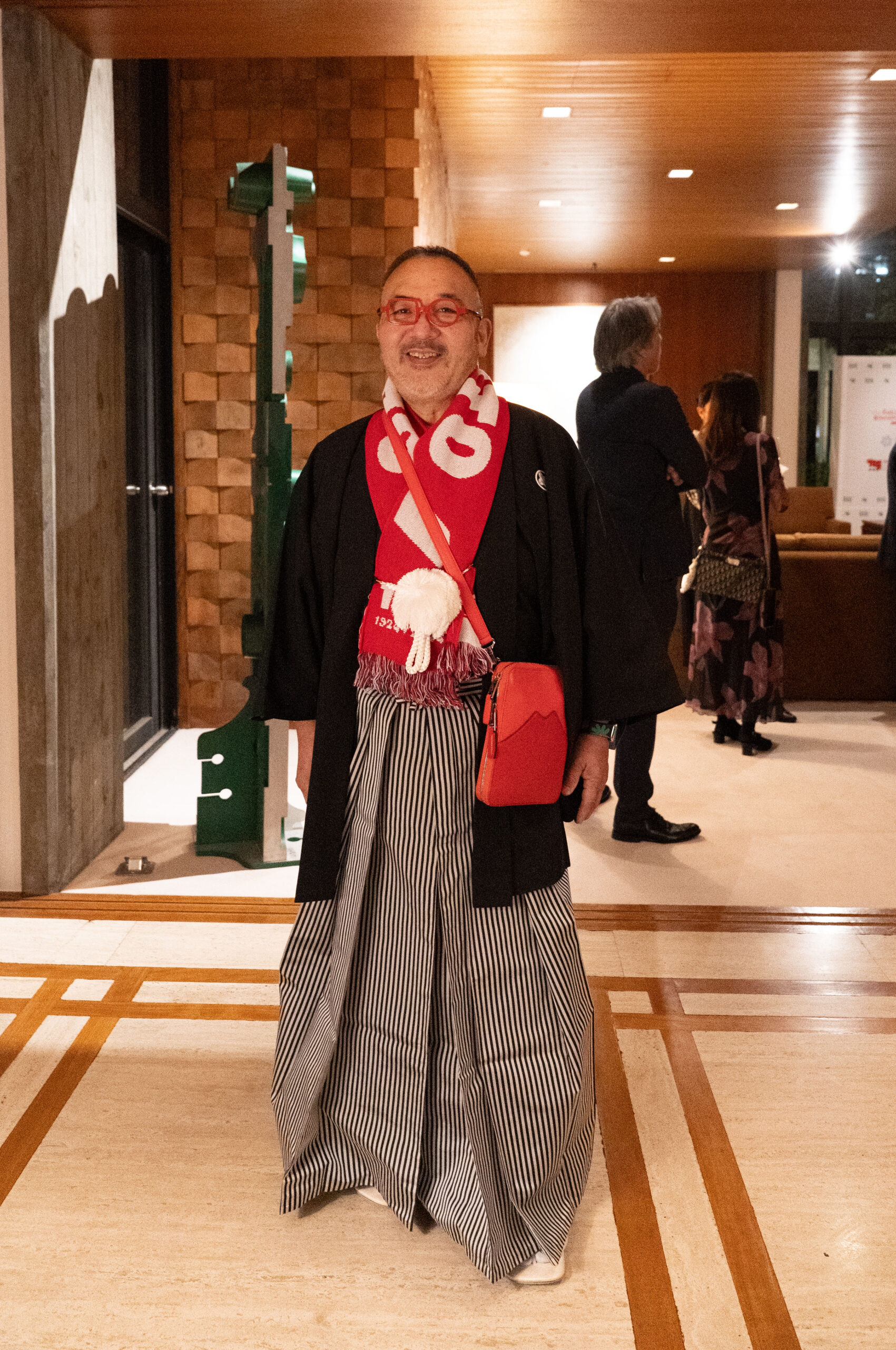 和服姿の男性ゲスト