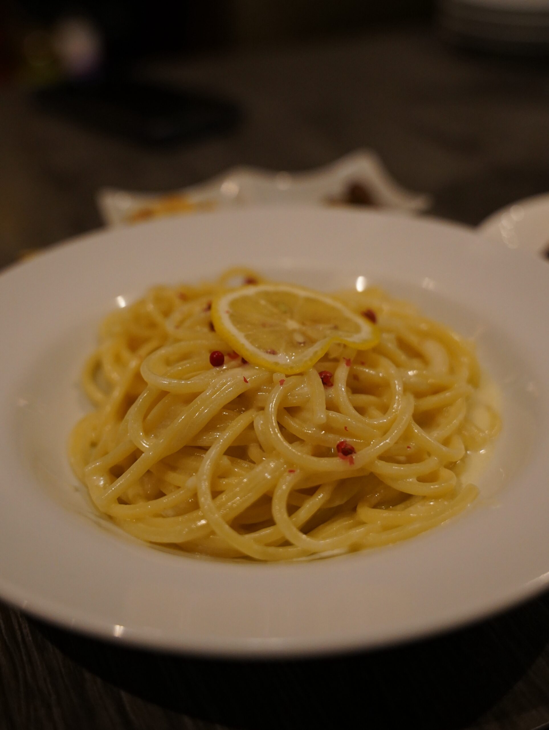レモンソースのパスタ