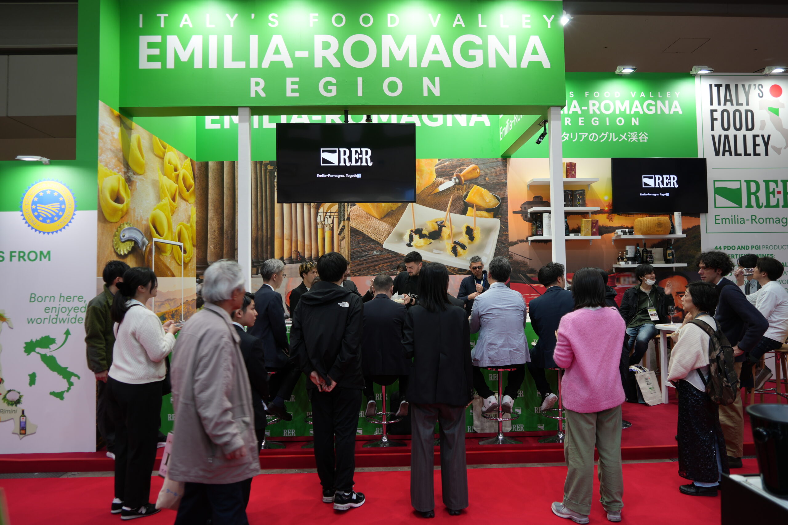 「FOODEX JAPAN 2026」エミリア・ロマーニャ州のPRブース
