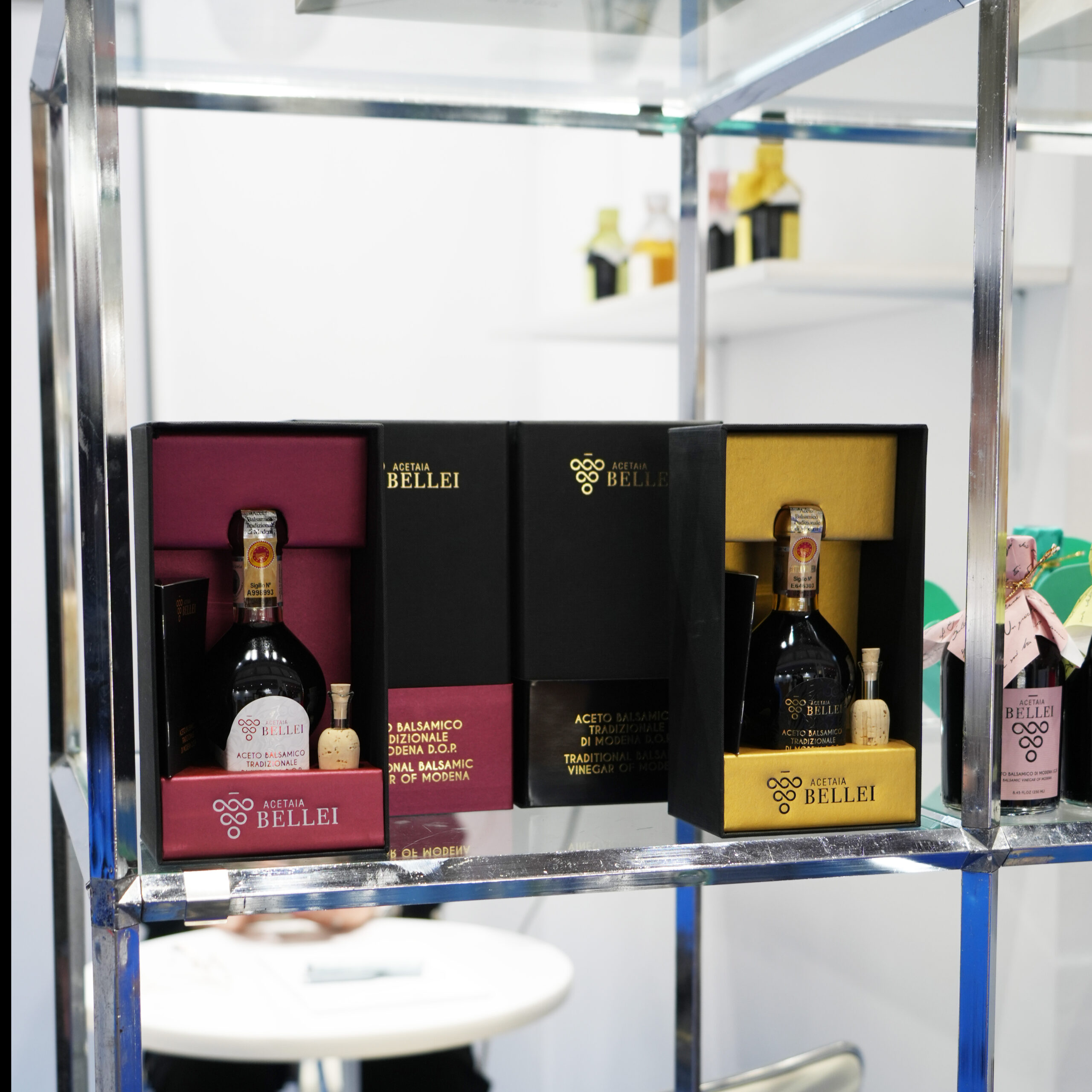ヴィンテージ・バルサミコのディスプレイ