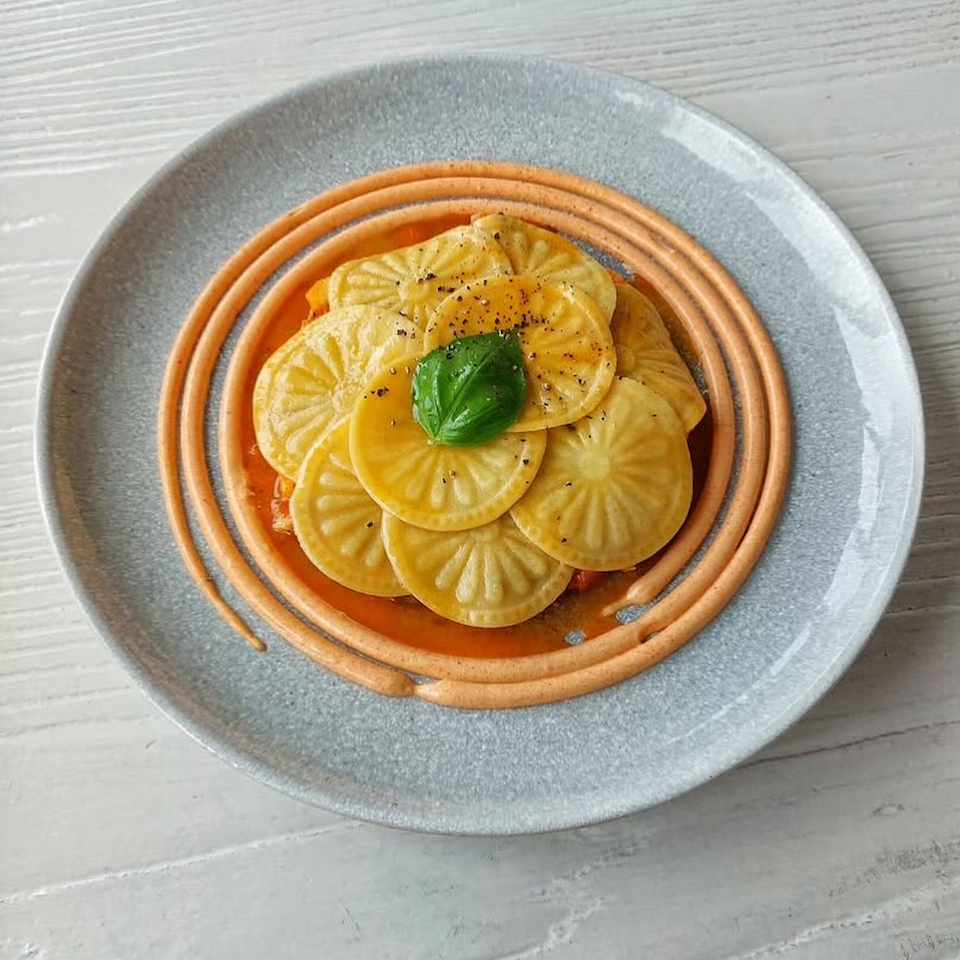 レモン柄のコルツェッティ