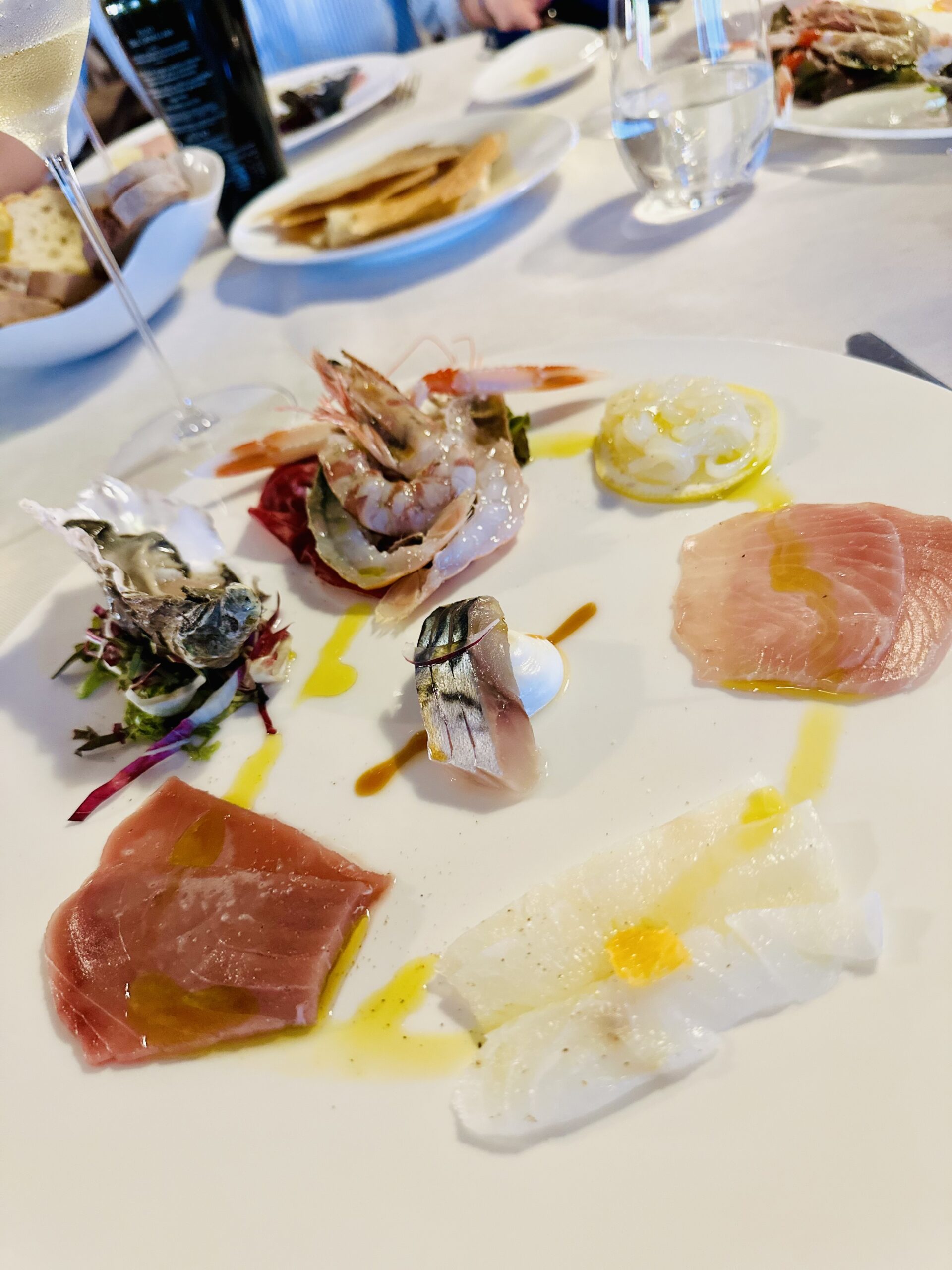 魚介中心の冷前菜